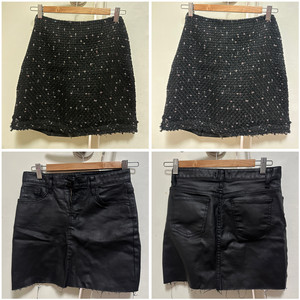 겨울 미니스커트 모음 (레더,트위드)