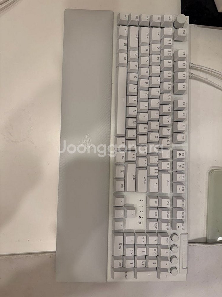 레이저 블랙위도우 v4 pro 화이트에디션--1