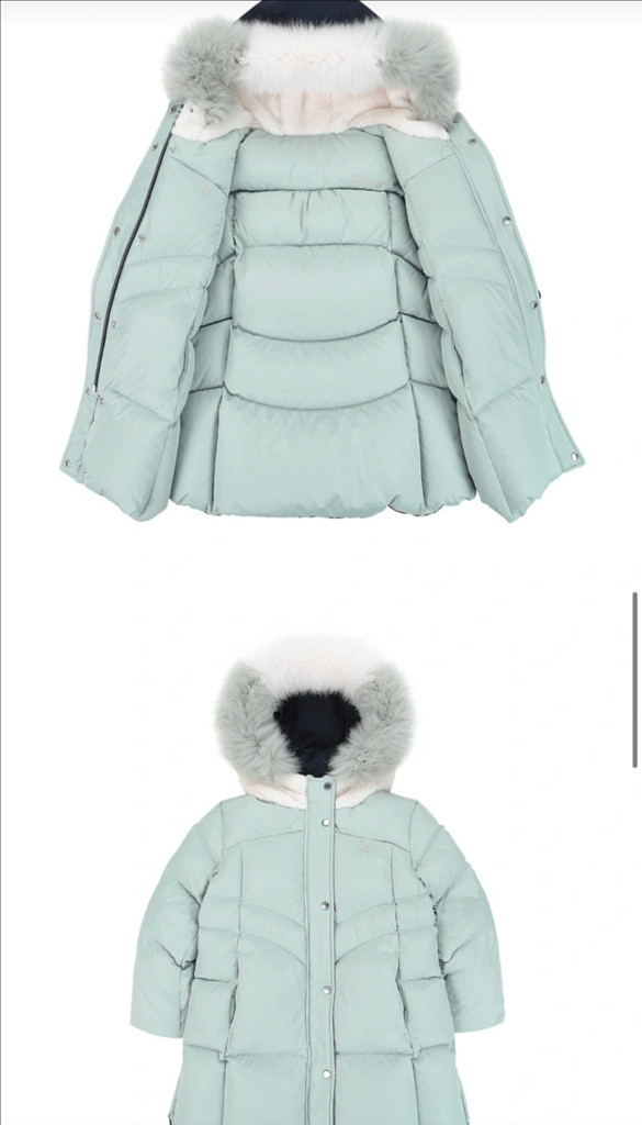 헤지스키즈 여아 구스 패딩점퍼 145--1