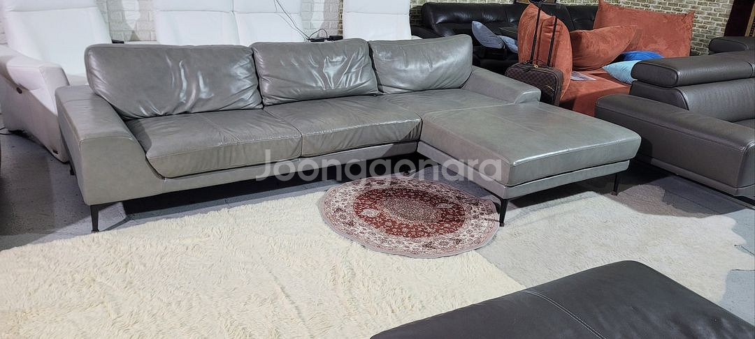 까사미아 콜트 천연가죽 4인 카우치 소파--3