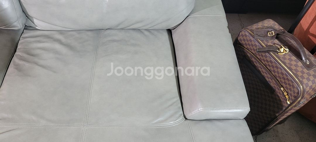 까사미아 콜트 천연가죽 4인 카우치 소파--8