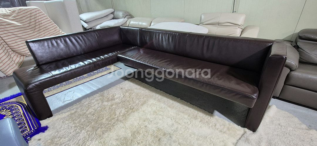 도무스 코이노 브롱스 전체 천연가죽 다이닝 소파쇼파--1