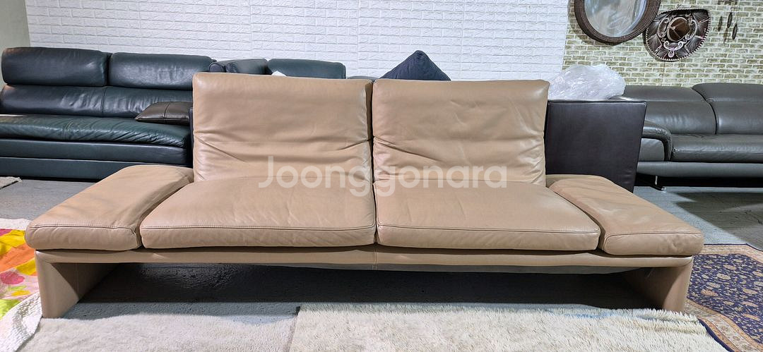 도무스 독일 코이노 라울 최고급 전체천연가죽 3인소파--0