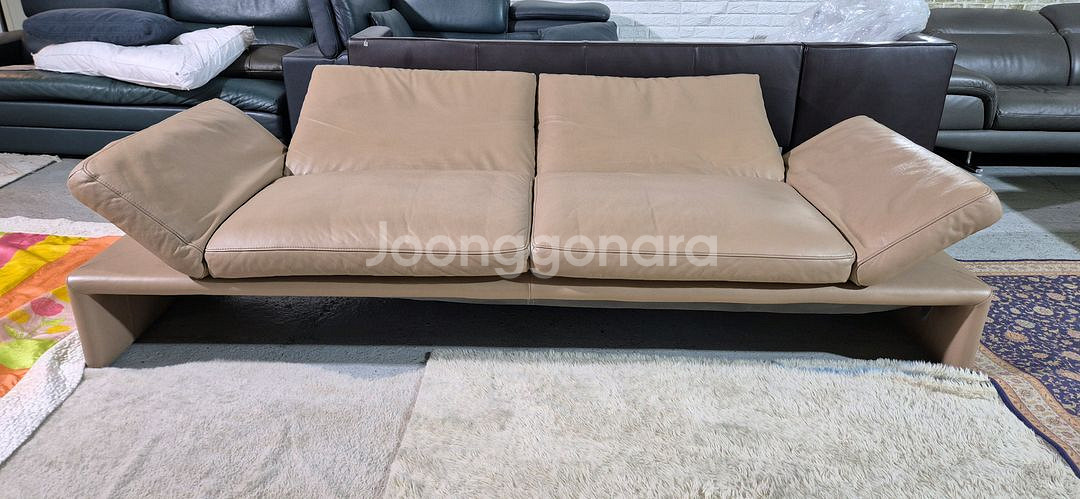 도무스 독일 코이노 라울 최고급 전체천연가죽 3인소파--2