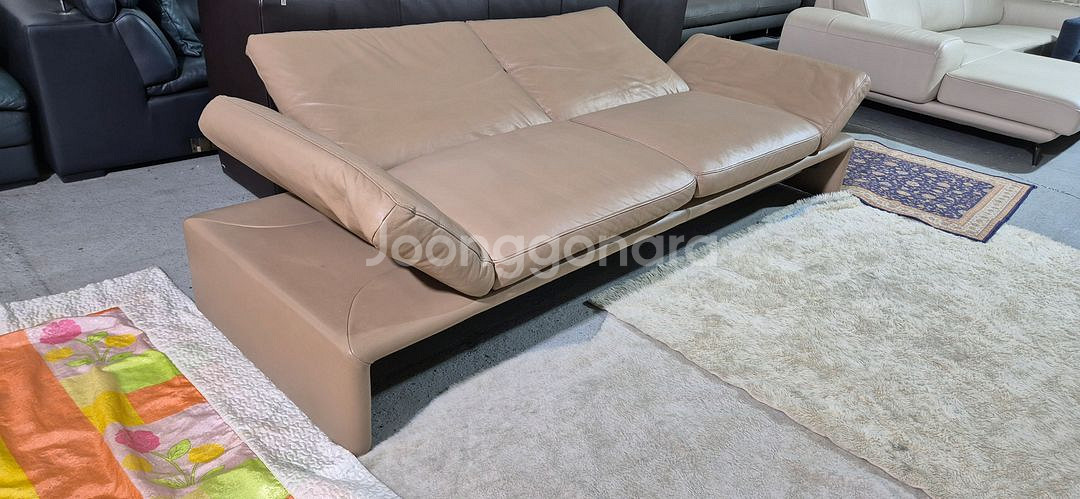 도무스 독일 코이노 라울 최고급 전체천연가죽 3인소파--3