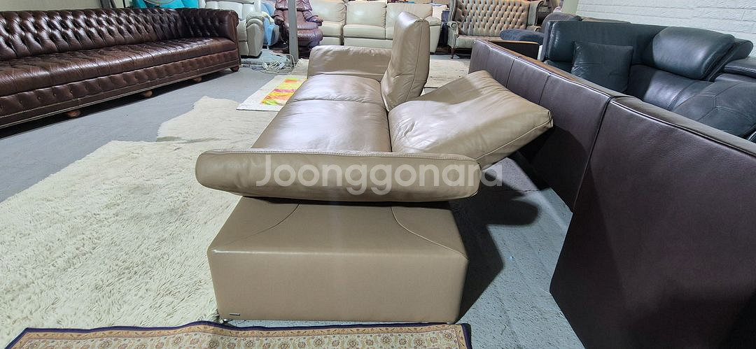 도무스 독일 코이노 라울 최고급 전체천연가죽 3인소파--4