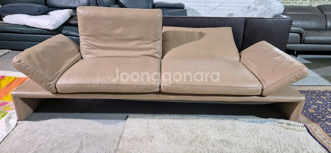 도무스 독일 코이노 라울 최고급 전체천연가죽 3인소파--5