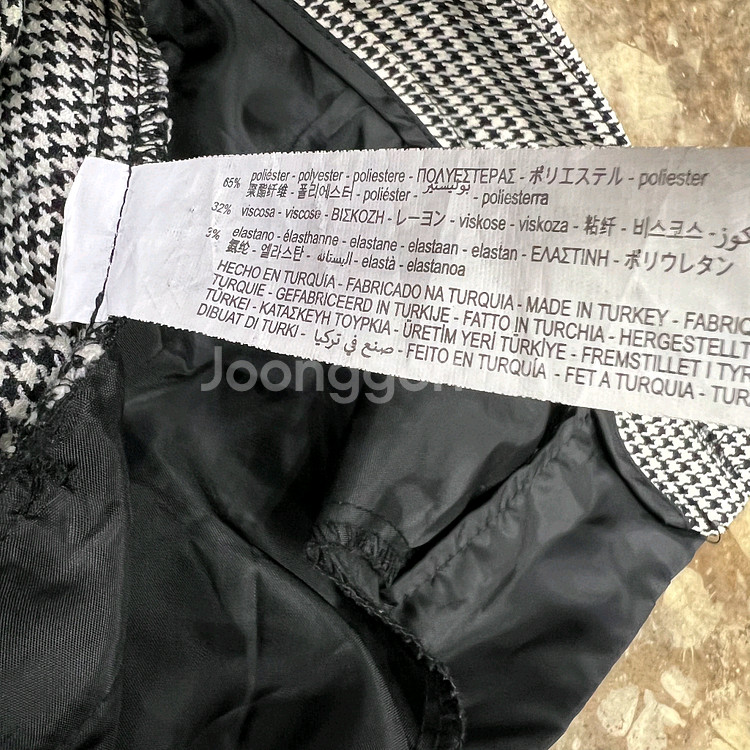 26) ZARA 자라 하운드투스 체크 슬랙스 팬츠 바지--6