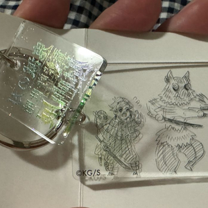 귀멸의 칼날 원화 이노스케 탄지로 아크릴 키링