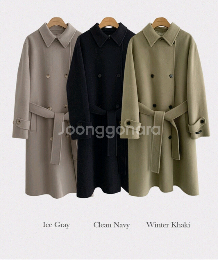 프롬헤드투토 세르니 더블 핸드메이드 롱 코트(구스안감)--0