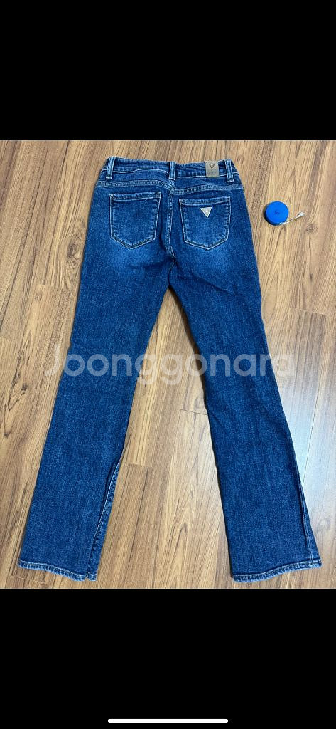 게스 슬림 부츠컷 데님 펜츠--4