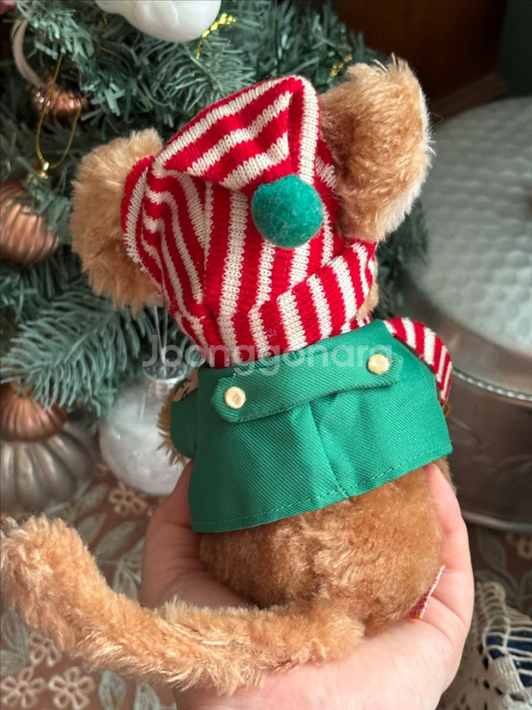 80년대 미국 앤틱빈티지인형 크리스마스소품 다킨 쥐인형 고전인형 앤틱소품 카페인테리어소품--1