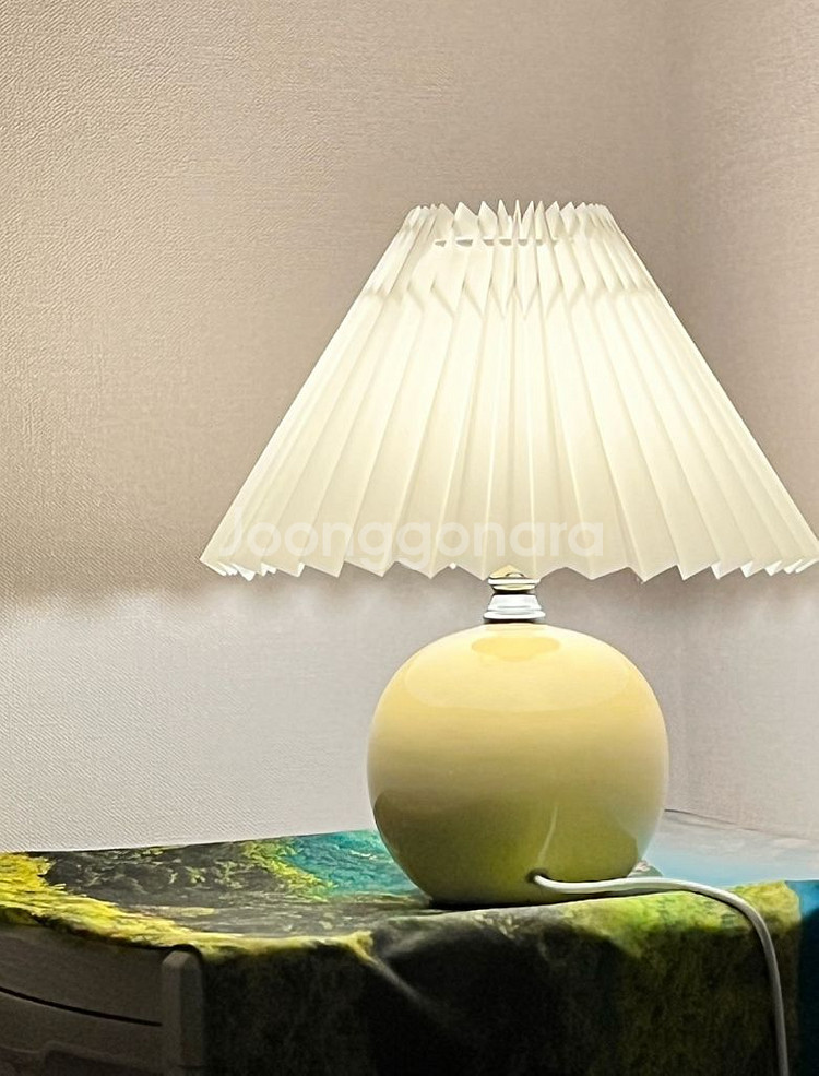 led 플리츠 조명 무드등 (리모컨o)--1