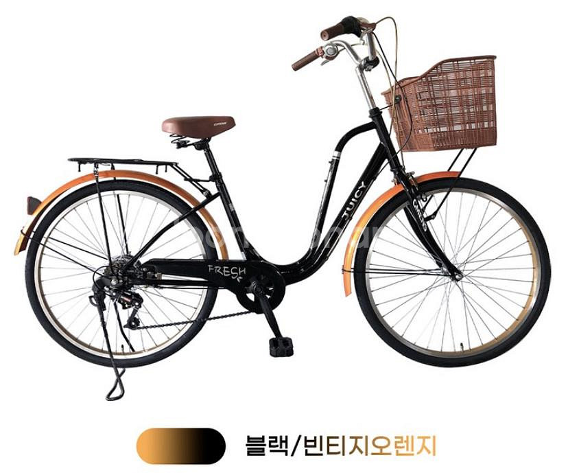 (미개봉) 지멘스 프레쉬 여성용 바구니 자전거 / 24인치--0