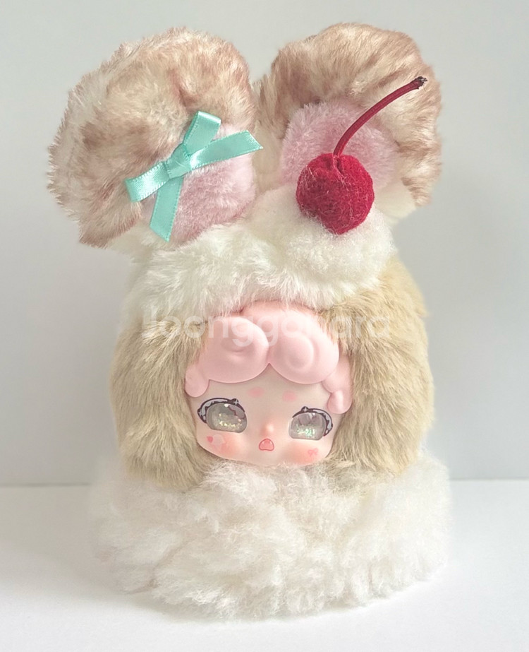 Lucky Deer Nai(밤토끼 디저트) DouDou (졸린눈 두두)키링 인형 팝니다!!--2