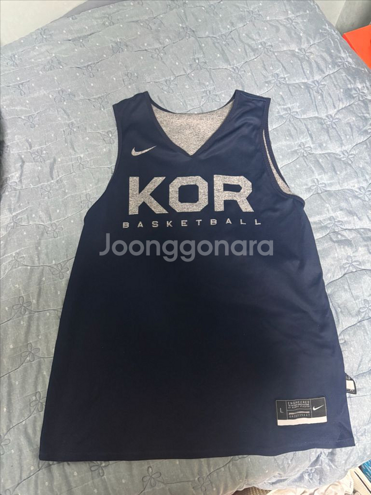 나이키 국대 농구 양면유니폼 L사이즈 새상품급판매--1