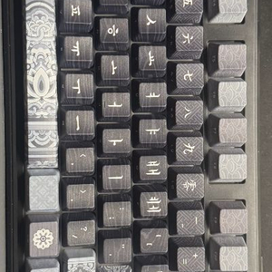 독거미 아우라 f87 pro 키보드 + 시이닷 단청 키캡