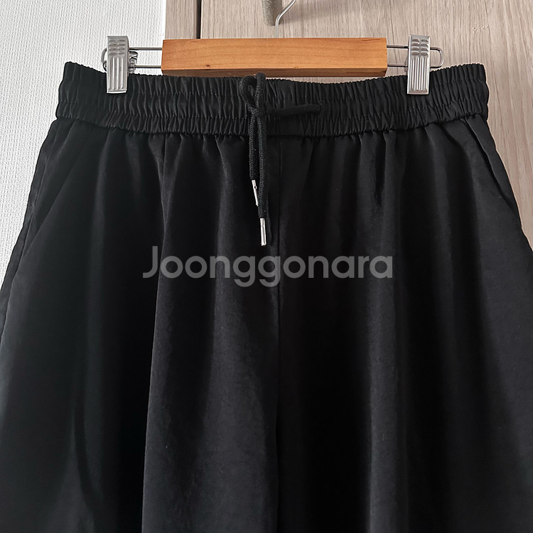 셔링카고 조거일자 투웨이팬츠 블랙--2