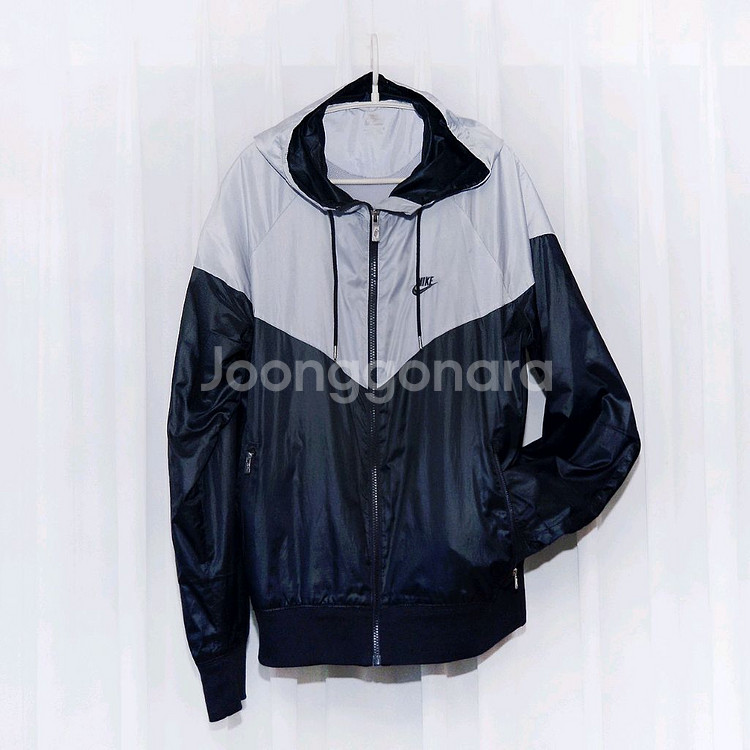 나이키 NSW 윈드러너 우븐 라인드 후드집업 자켓 검회 (L / 100)--0