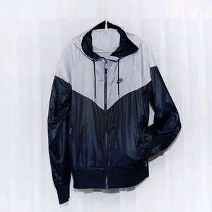 나이키 NSW 윈드러너 우븐 라인드 후드집업 자켓 검회 (L / 100)