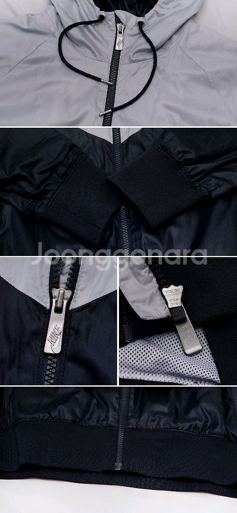 나이키 NSW 윈드러너 우븐 라인드 후드집업 자켓 검회 (L / 100)--6