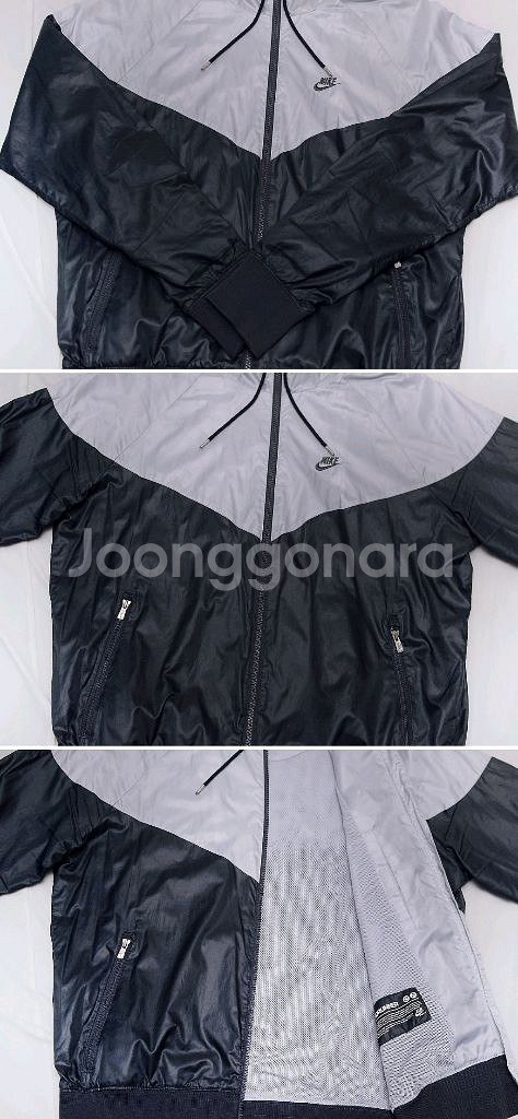 나이키 NSW 윈드러너 우븐 라인드 후드집업 자켓 검회 (L / 100)--7
