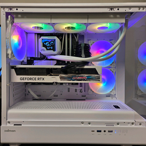 9800x3d, b850m wifi, rtx4080 super 화이트PC