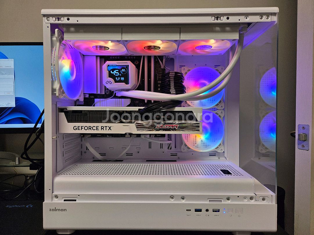 9800x3d, b850m wifi, rtx4080 super 화이트PC--3