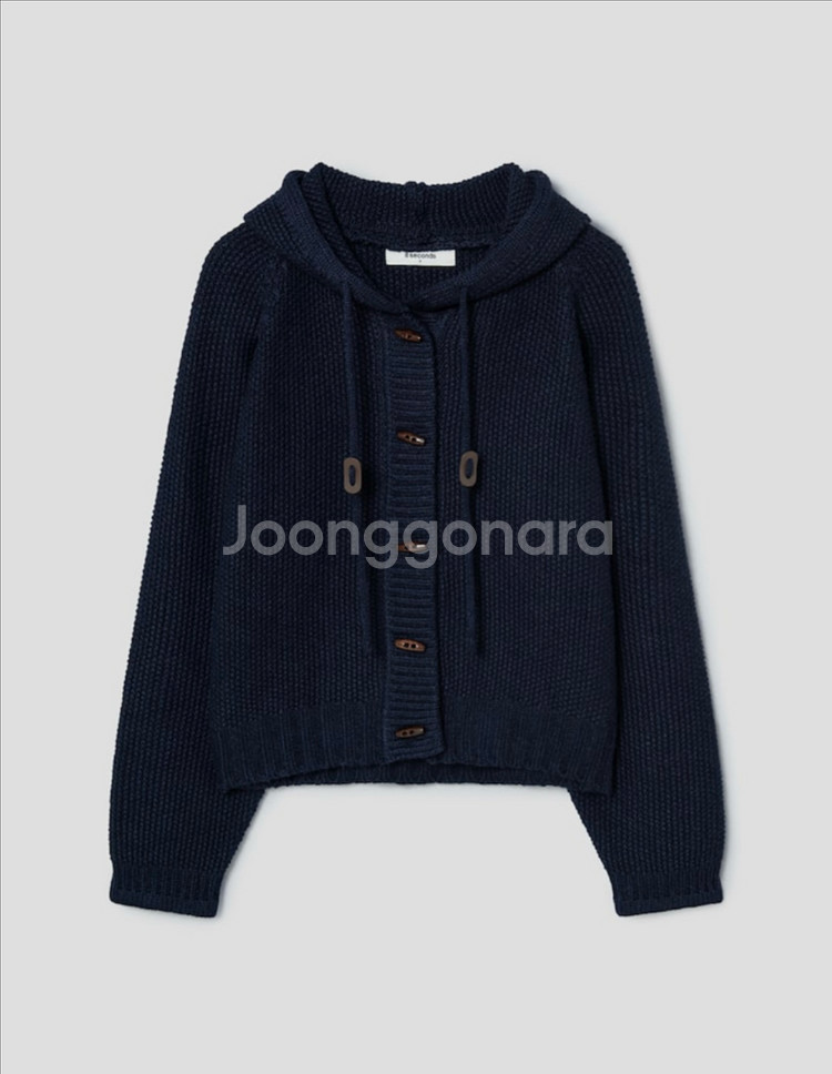 8세컨즈 니트 후드 가디건--0