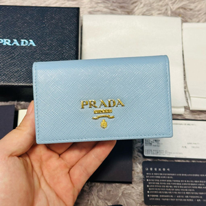 [풀구성] 프라다 사피아노 카드지갑 스카이
