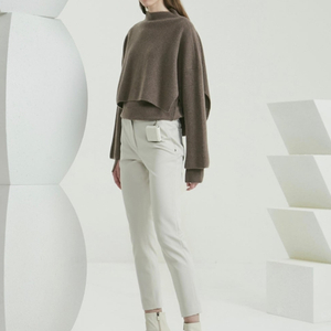 타임 time 에크루 이태리 약기모 슬랙스 팬츠 55 사이즈