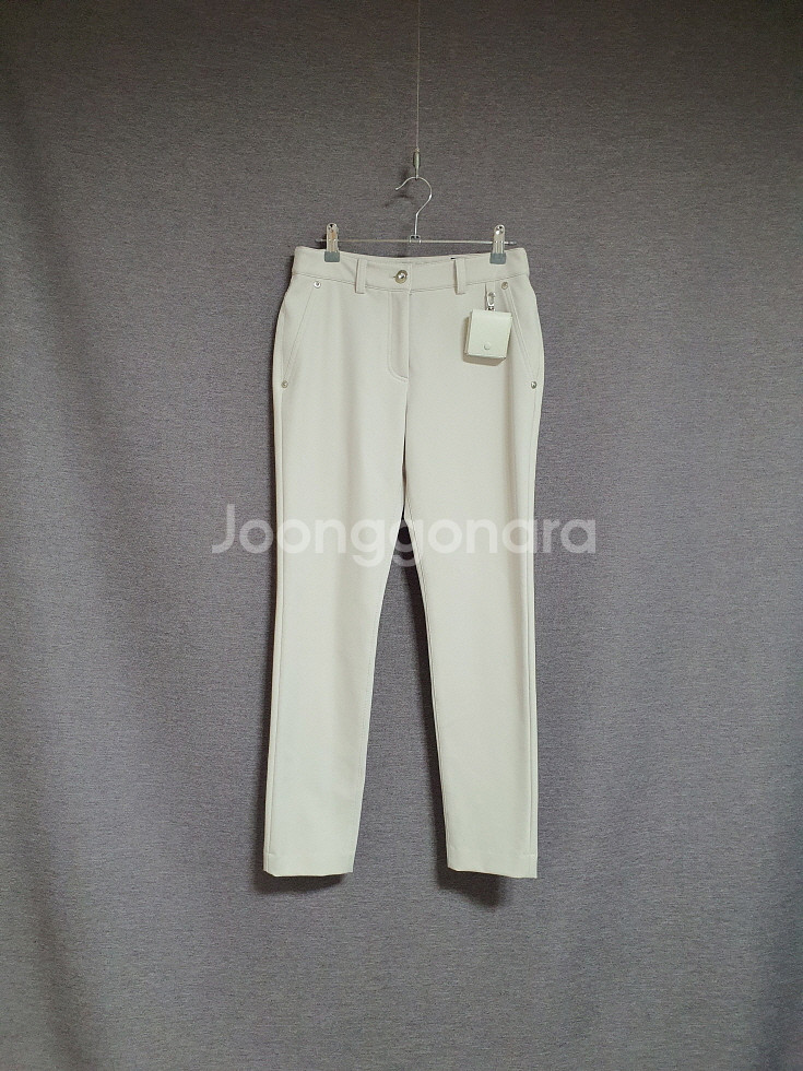 타임 time 에크루 이태리 약기모 슬랙스 팬츠 55 사이즈--4