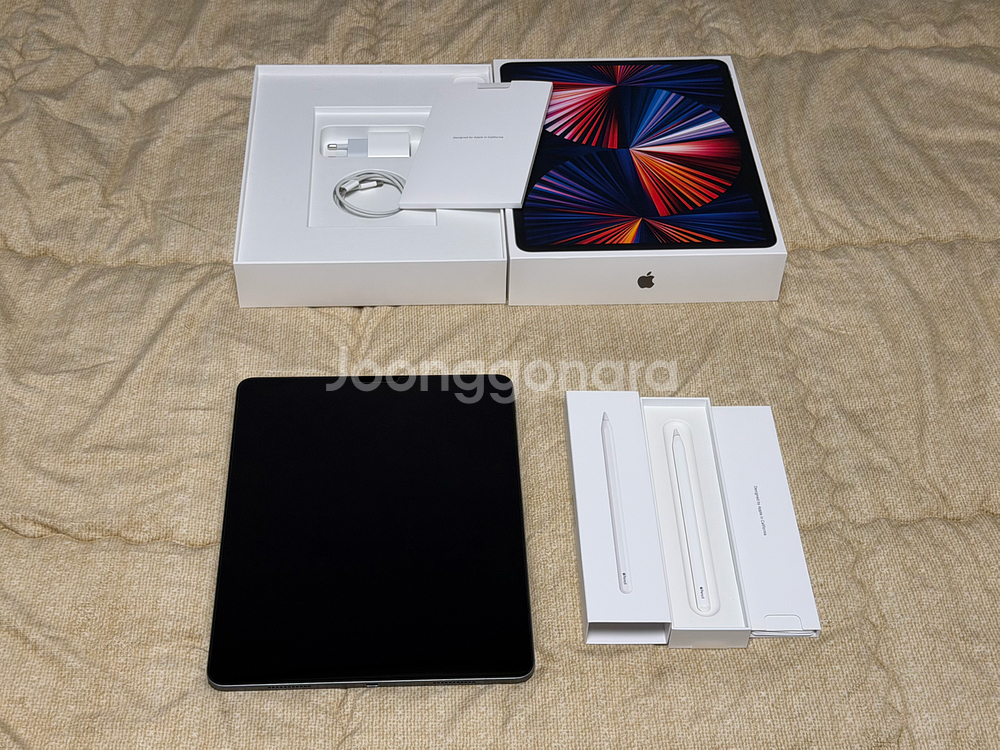 아이패드 프로 12.9 5세대 M1 풀박스 애플펜슬포함--1