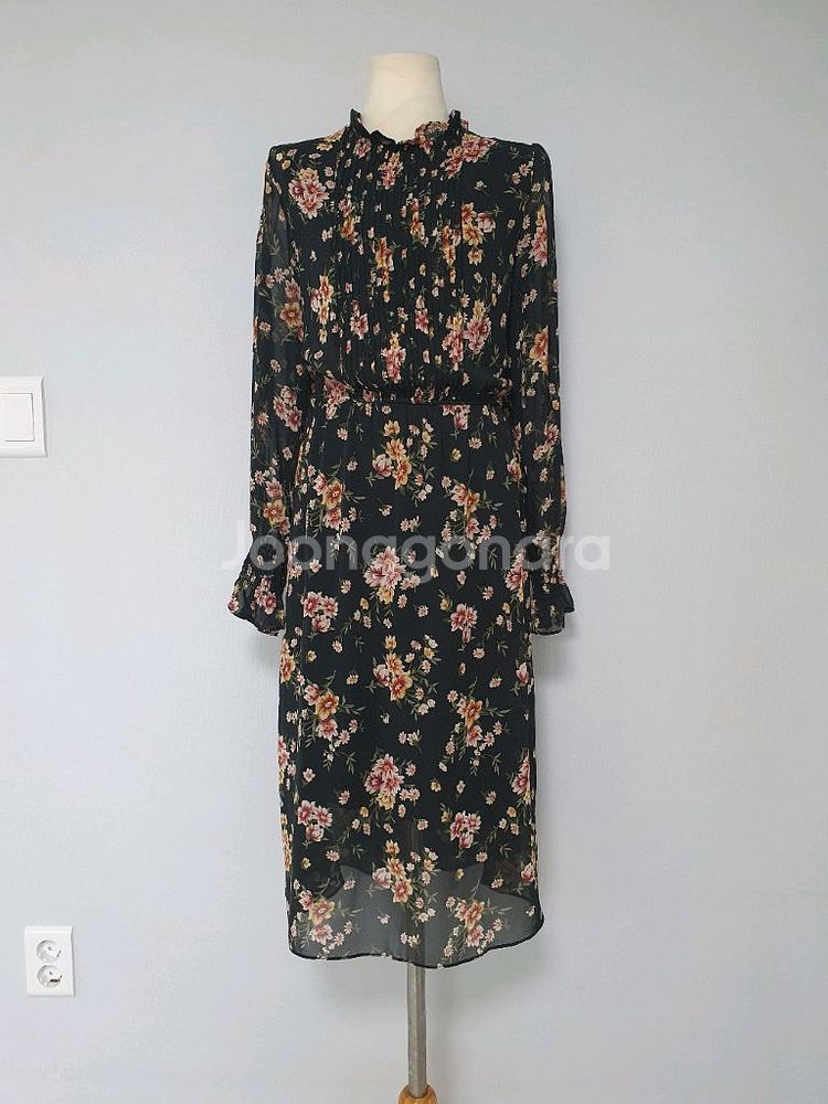 (상태좋음)쉬폰롱원피스 프리사이즈--0