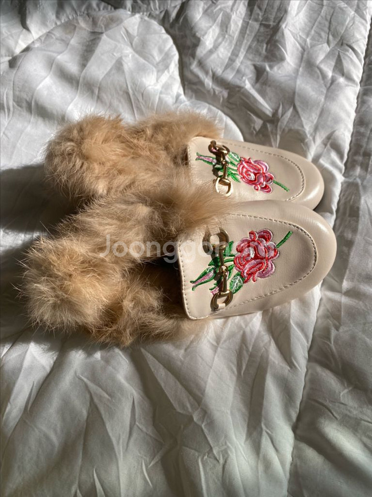 키즈 홀스빗 뮬 털슈즈--0