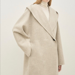 한섬 더캐시미어 후드 캐시 코트