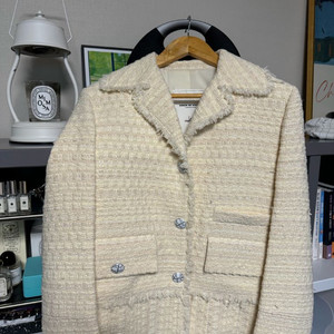 VOV 아이보리 트위드 재킷