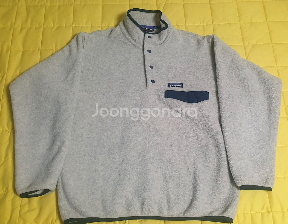 파타고니아 신칠라 스냅티 풀오버 오트밀 M--2