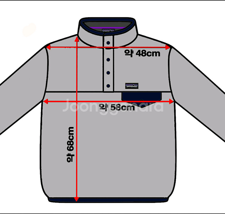 파타고니아 신칠라 스냅티 풀오버 오트밀 M--1