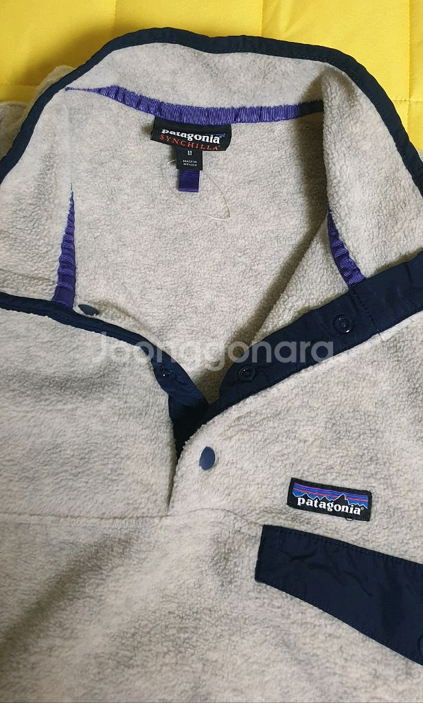 파타고니아 신칠라 스냅티 풀오버 오트밀 M--5