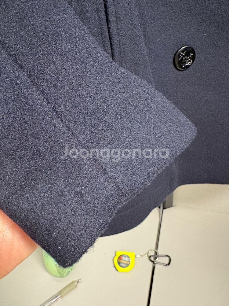 스튜디오 톰보이 네이비 하프코트--7