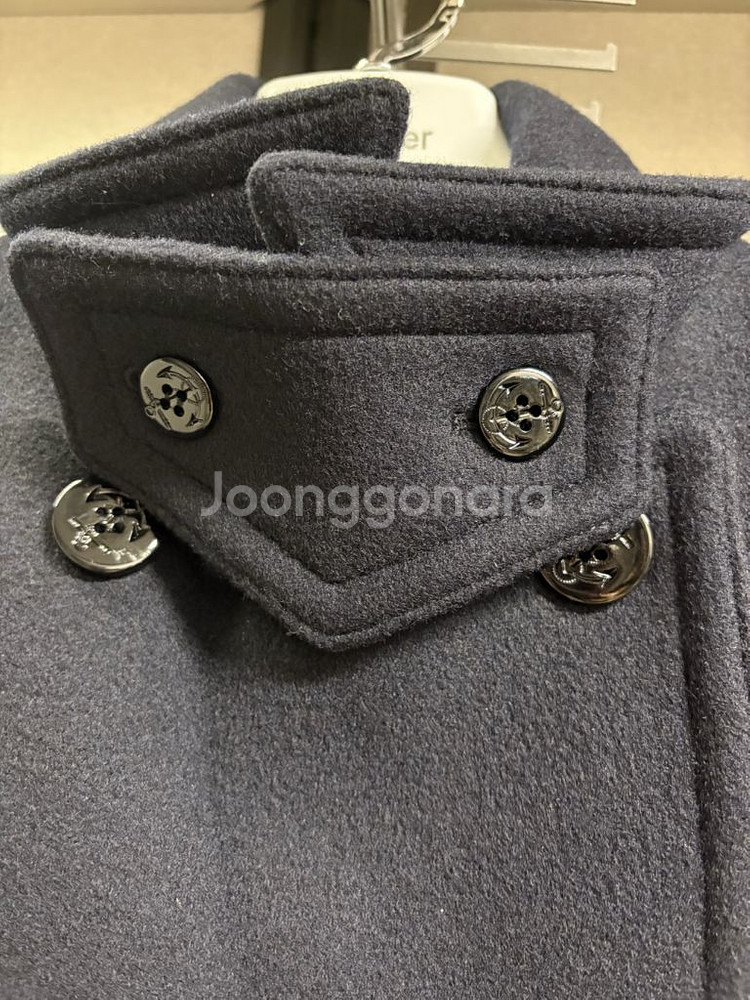 스튜디오 톰보이 네이비 하프코트--2