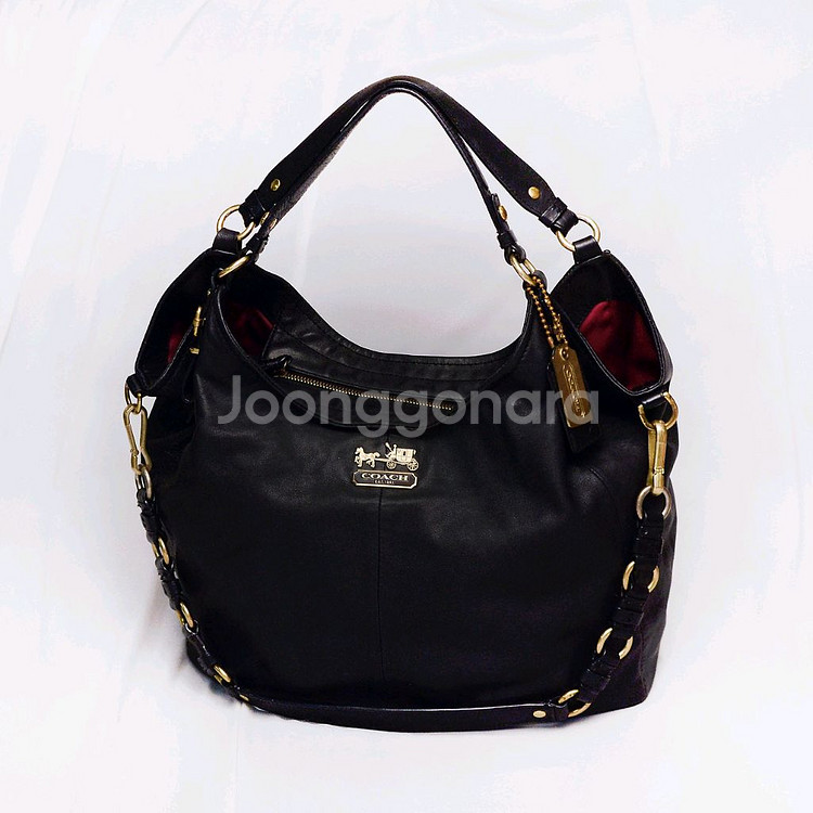 코치 메디슨 소피아 사첼 카프스킨레더 빅토트.숄더백--0