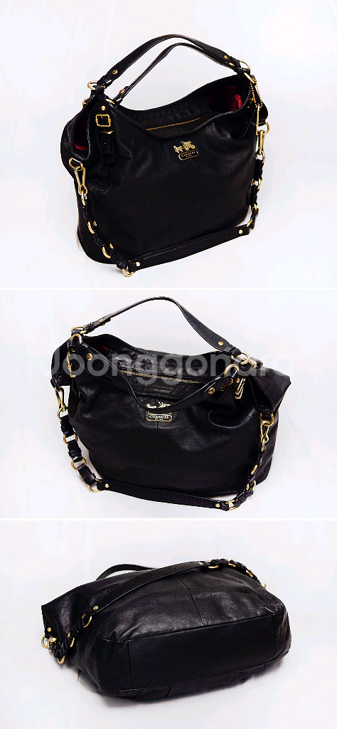 코치 메디슨 소피아 사첼 카프스킨레더 빅토트.숄더백--2