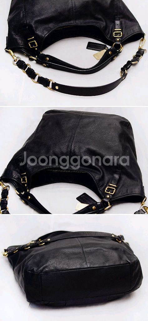 코치 메디슨 소피아 사첼 카프스킨레더 빅토트.숄더백--4