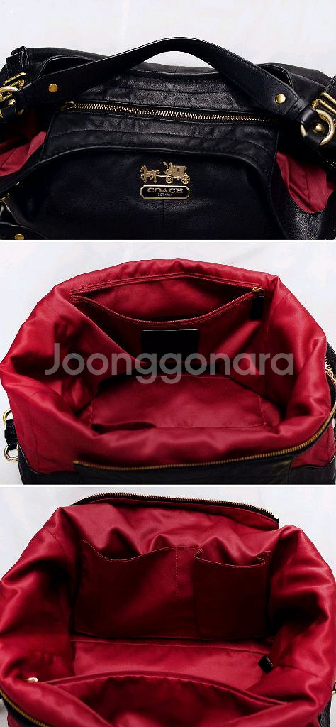 코치 메디슨 소피아 사첼 카프스킨레더 빅토트.숄더백--7