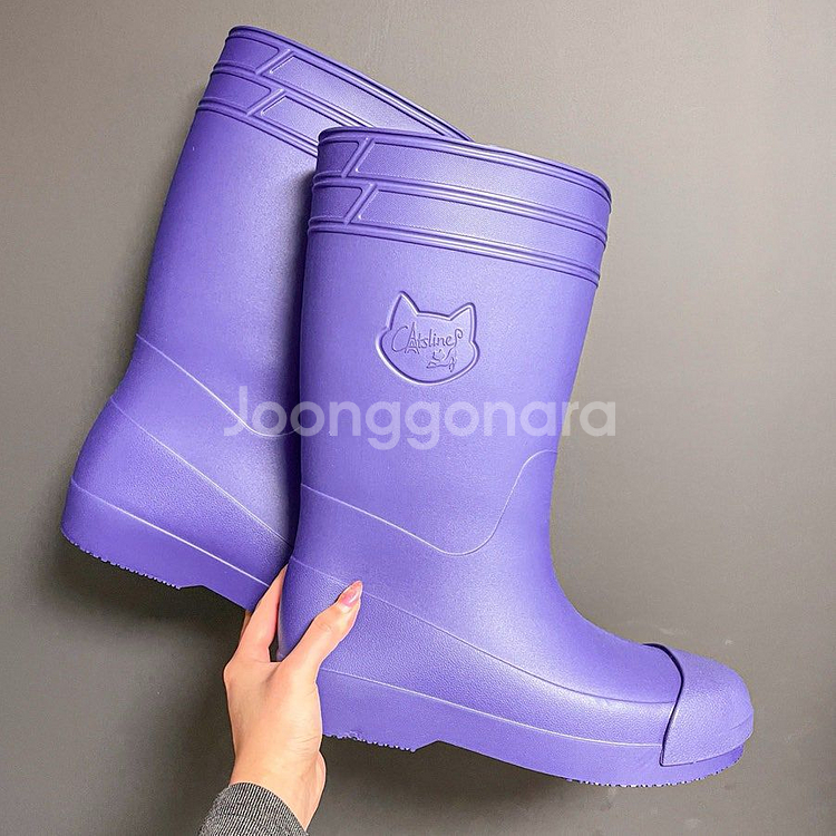 캣츠라인 초경량 미끄럼 방지 급식실 주방 조리 장화 새제품--0