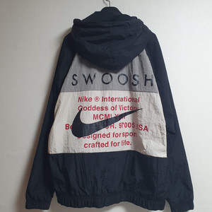 택포가 나이키 윈드브레이커 더블 스우시 우븐 후디 바람막이 L