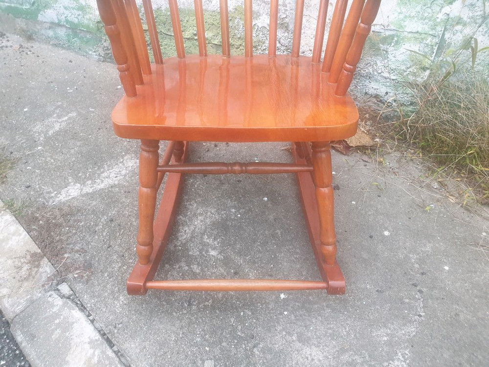 원목 흔들 의자(인천)--3