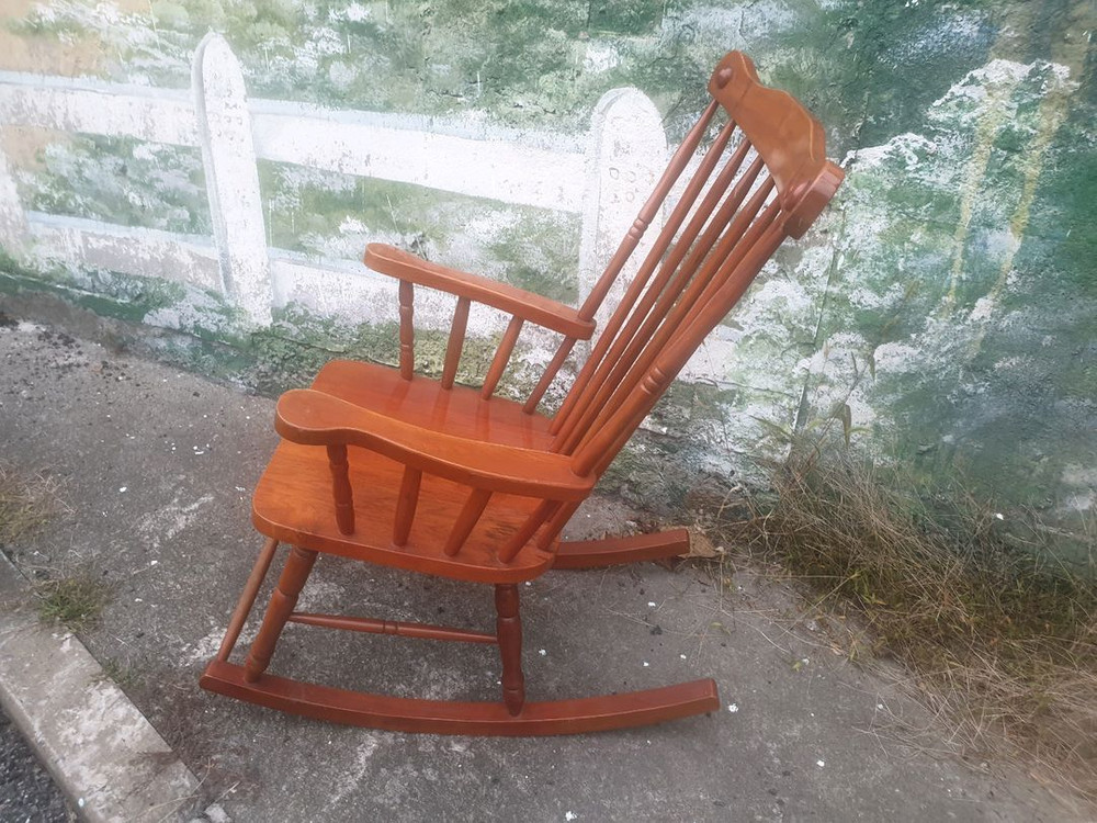 원목 흔들 의자(인천)--5